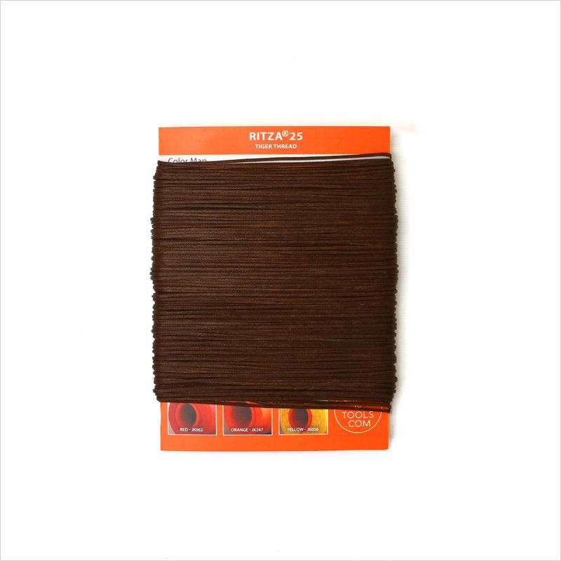 Ritza 25 Tiger Thread Ritza 25 MID Brown 0.6mm Tiger Thread for Leather Craft | Waxed Tiger Thread - Image 4